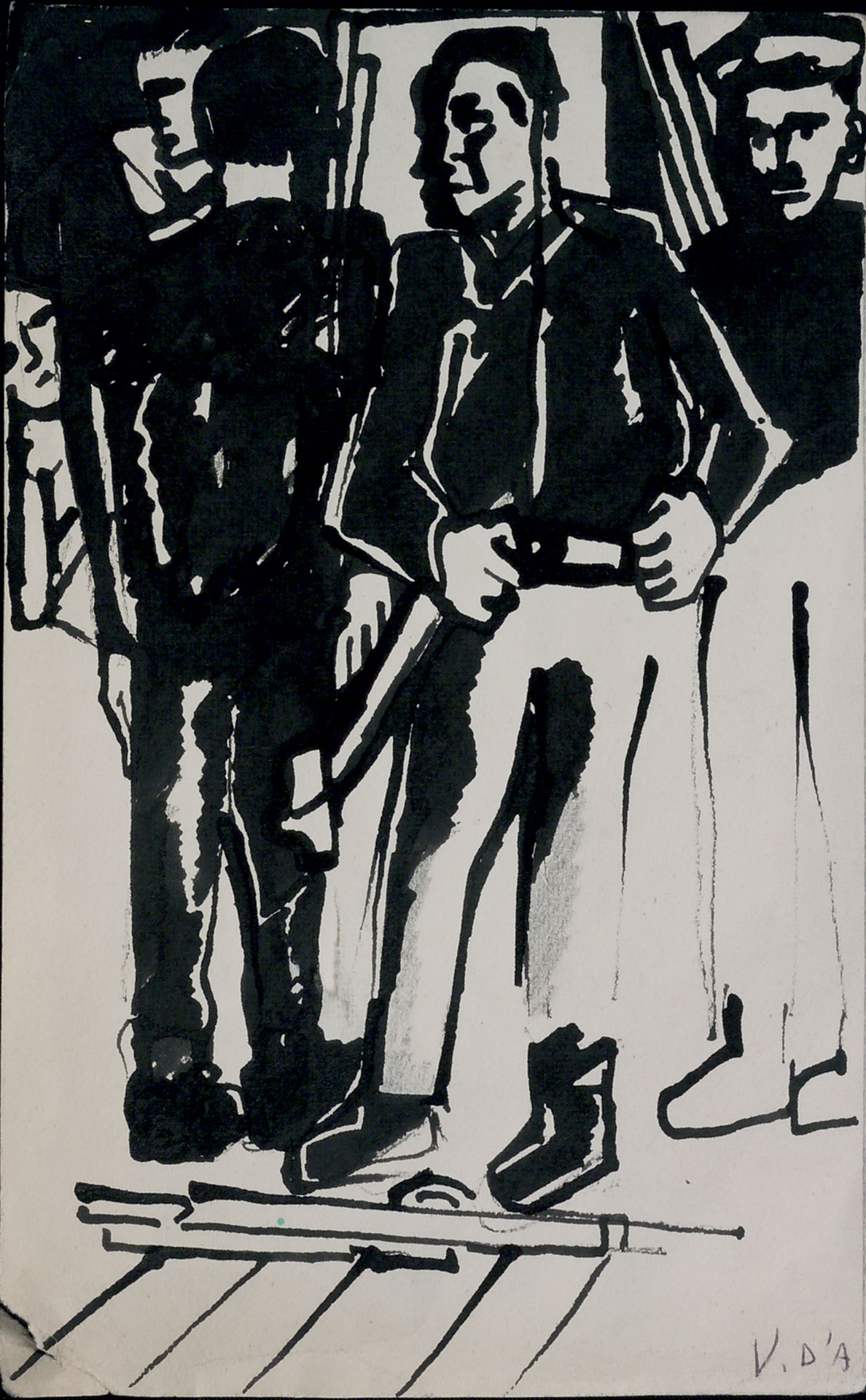 Repubblichini, illustrazione in bianco e nero di Valeria D’Arbela